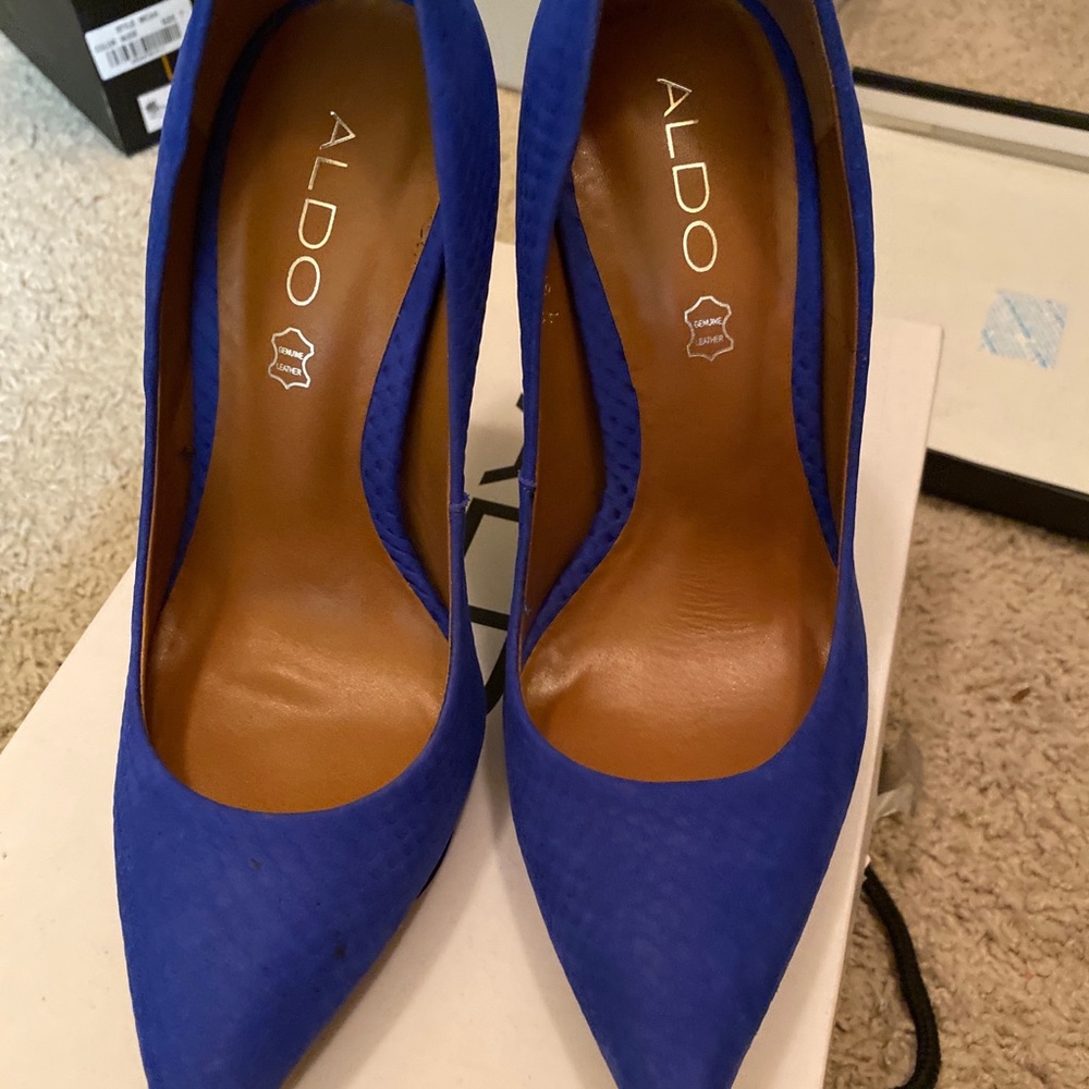 Royal blue heels